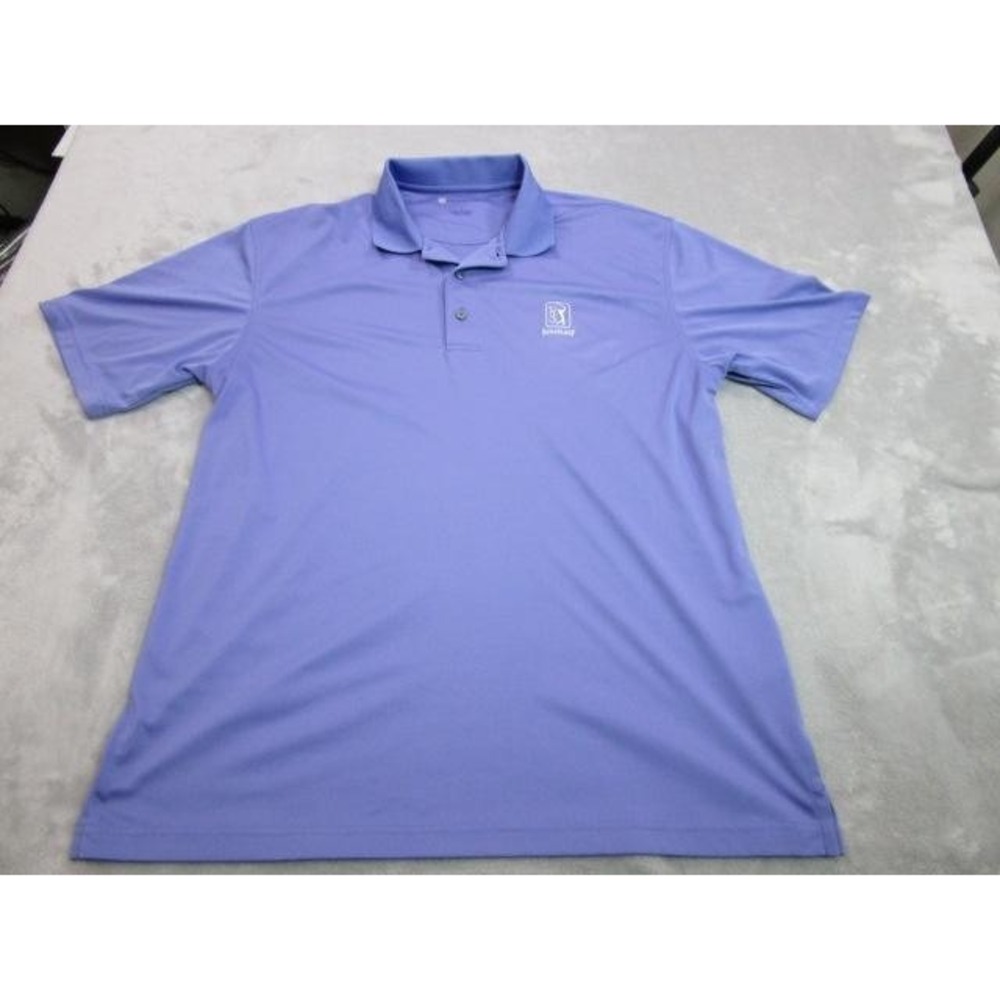 Oxford Golf Polo Shirt Mens Large Purple TPC Sugarloaf Performance Golf Top